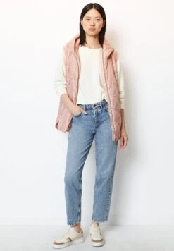 Marc O'Polo Onion Quilting Padded Side Slits Fixed Hood Patch - Bodywarmer - Rose Powder -Marc O'Polo e79cf0b8f82a459a8bd66987a82564cf