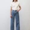 Marc O'Polo DENIM Tomma High Aus Org - Relaxed Fit Jeans - Multi Vintage Mid Blue -Marc O'Polo e8b5281bceab4538bcb98e126ebba2c0