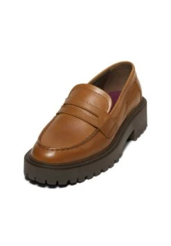 Marc O'Polo Penny-Loafer Aus Edlem - Plateaupumps - Cognac -Marc O'Polo ea7829bd97044279bcc883bbdf40c4d9