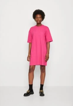 Marc O'Polo DENIM Dress Style Logo Print - Jerseyjurk - Fresh Fuschia