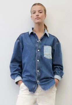 Marc O'Polo DENIM Patchwork - Overhemdblouse - Multi Vintage Patchwork Blue