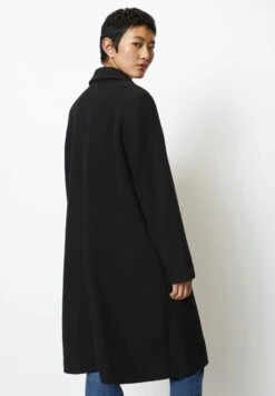 Marc O'Polo Blend Single Breasted Lapel Collar Lined Flap Poc - Mantel - Black -Marc O'Polo f31cb6b9cccf42ac8519820c2238c886