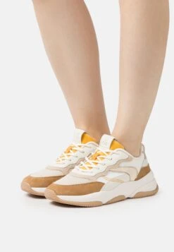 Marc O'Polo Mika- Sneakers Laag - Dark Sand/Gold