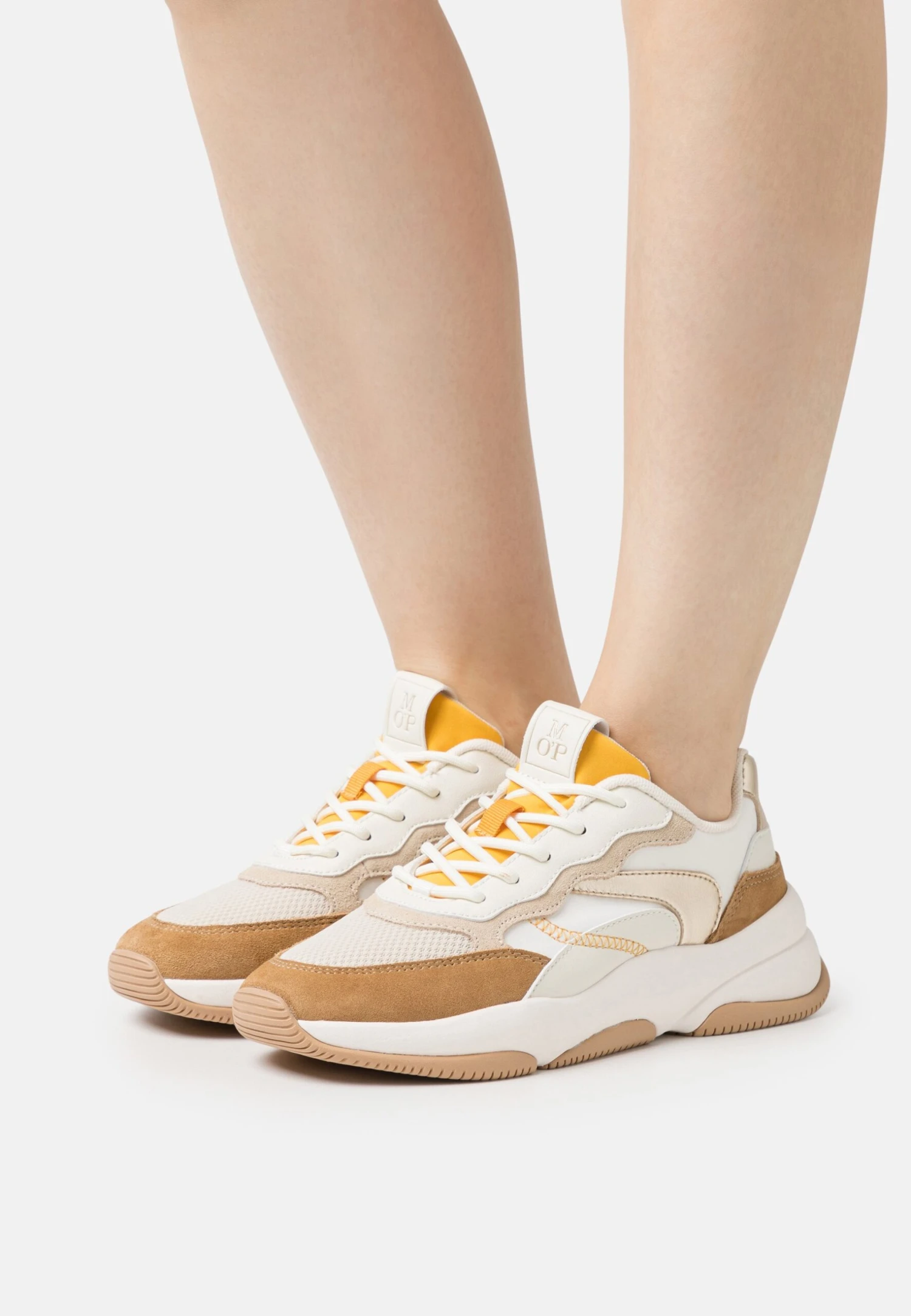 Marc O'Polo Mika- Sneakers Laag - Dark Sand/Gold 3 Marc O'Polo Mika- Sneakers Laag - Dark Sand/Gold