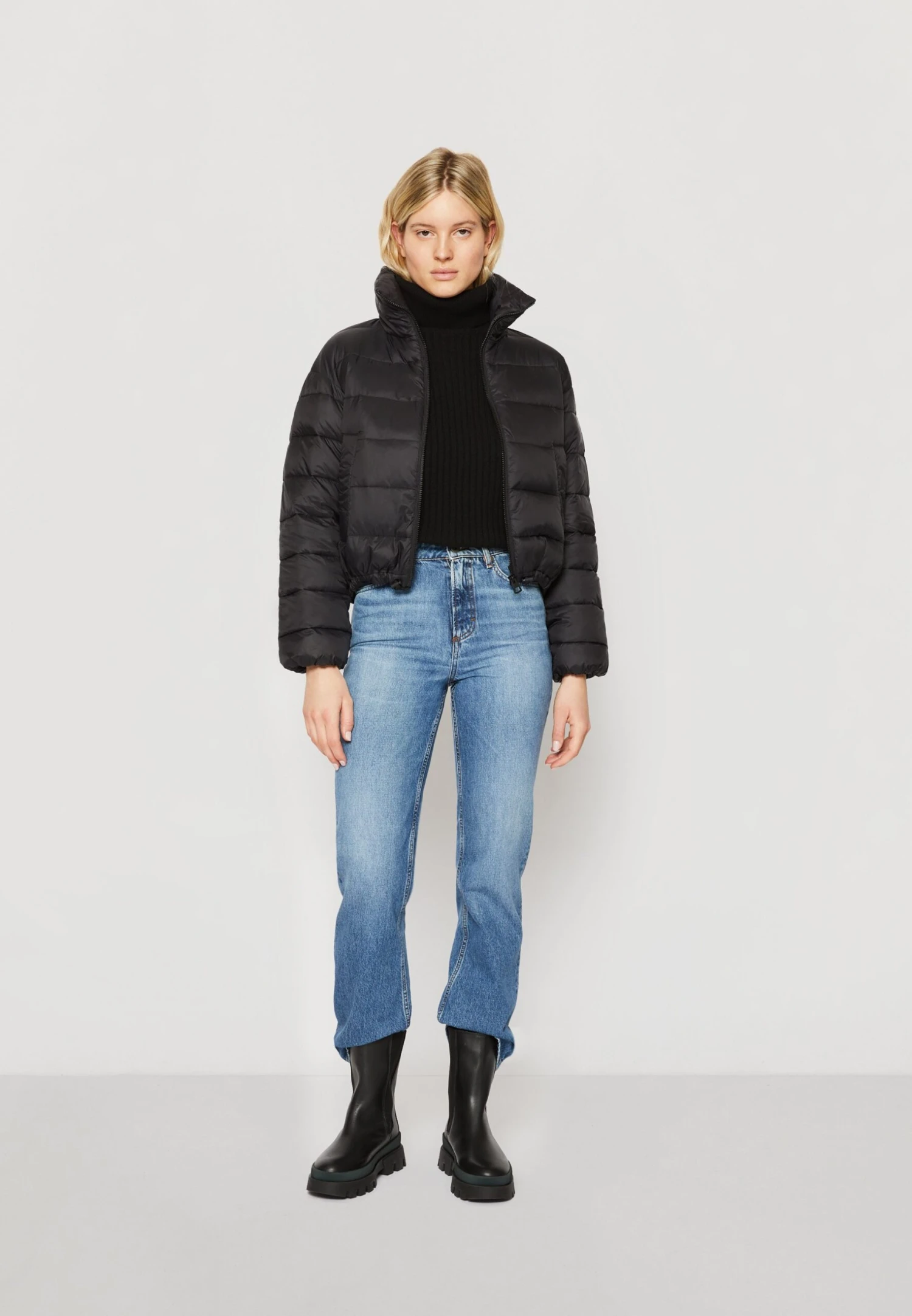 Marc O'Polo Jacket Stand Up Collar Drawstring Hem - Winterjas - Black 4 Marc O'Polo Jacket Stand Up Collar Drawstring Hem - Winterjas - Black - Afbeelding 2