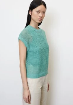 Marc O'Polo Ajour-Aus - T-Shirt Basic - Sea Blue -Marc O'Polo f60413f90c5d445b84d2e09d7e775e6a