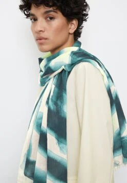 Marc O'Polo Mit Allover Print - Sjaal - Multi Sea Blue