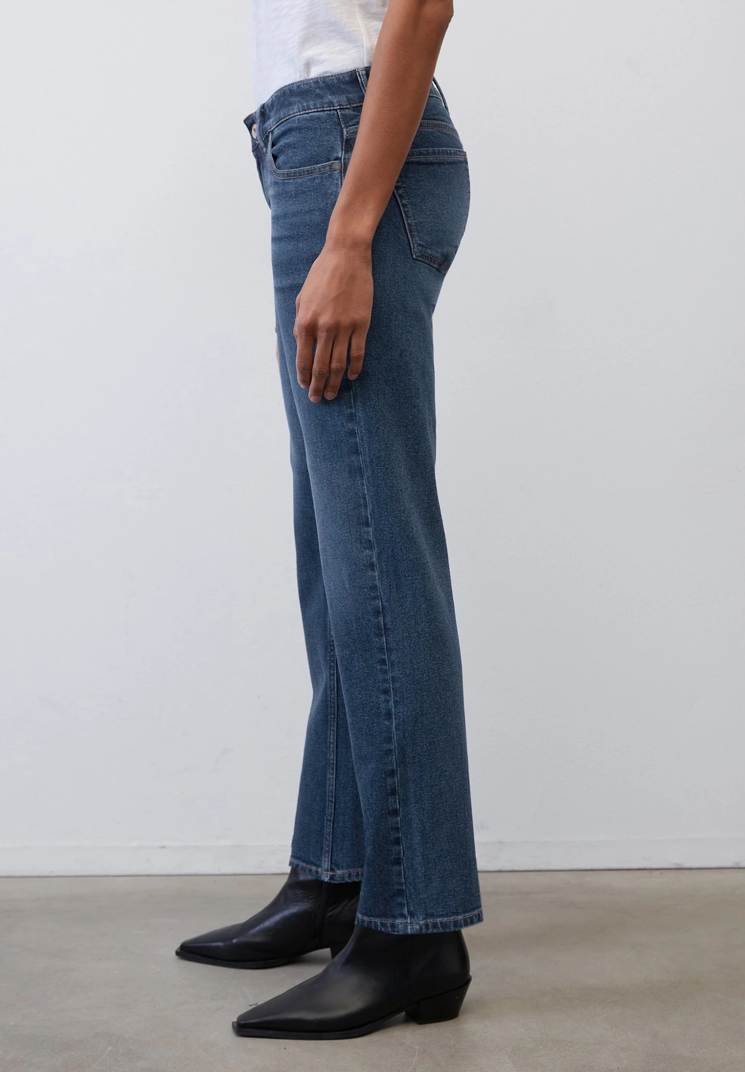 Marc O'Polo Modell Alby Aus Stretch - Straight Leg Jeans - Authentic Mid Blue Wash 7 Marc O'Polo Modell Alby Aus Stretch - Straight Leg Jeans - Authentic Mid Blue Wash - Afbeelding 5