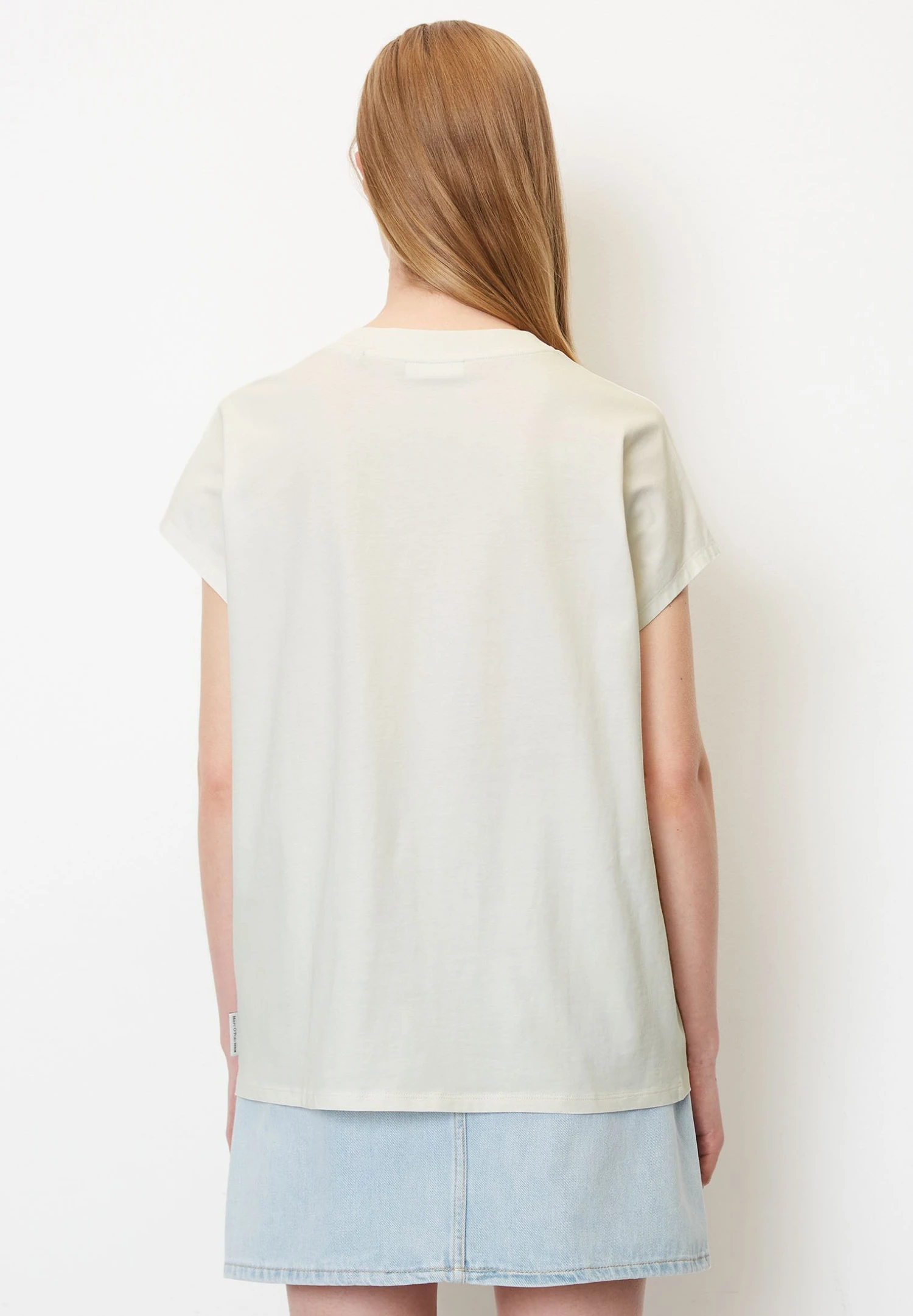 Marc O'Polo DENIM Loose Aus Softem - T-Shirt Basic - Egg White 5 Marc O'Polo DENIM Loose Aus Softem - T-Shirt Basic - Egg White - Afbeelding 3