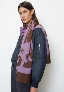 Marc O'Polo Gemusterter- Sjaal - Multi Wild Lilac